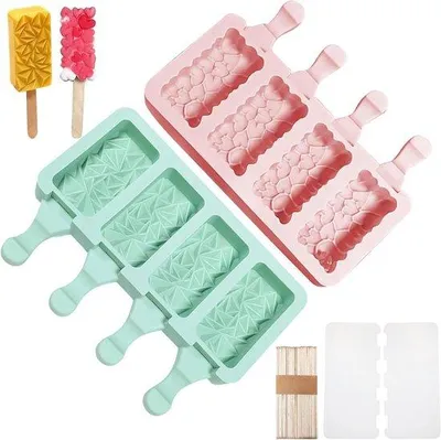 Produktbild von Silikonformen für Selbstgemachtes Eis - Set aus 6 Formen
