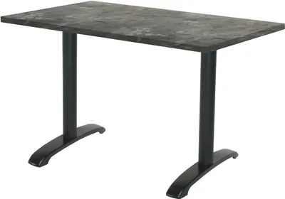 Produktbild von Tisch 160 x 80 cm – Bazila-Metallic-Stein