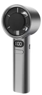Produktbild von Mini-Handventilator Tragbarer Handventilator Ohne Flügel USB-Aufladbar Grau