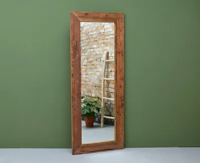Produktbild von Spiegel Erosie 80 x 200 x 4 cm Teakholz Natur