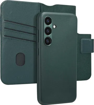 Image de Accezz Bibliothèque en cuir 2-en-1 avec MagSafe pour le Samsung Galaxy S24 - Cedar Green