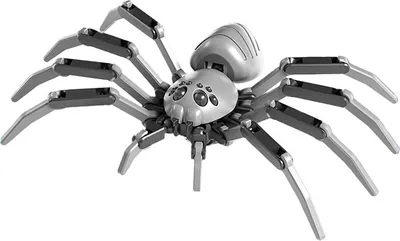 Produktbild von 3D-bunte Riesenspinne Figur bewegliche Gelenke Spinnenmodell realistische Tierdekoration pädagogisches Spinnenmontagespielzeug Desktop-Ornament