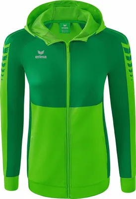 Immagine prodotto di Giacca da allenamento Erima Six Wings con cappuccio Verde/smeraldo