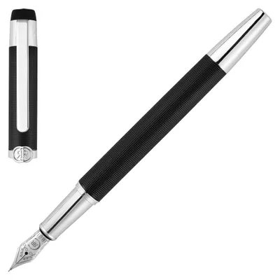 Produktbild von Cerruti Regent Füllfederhalter, Schwarz, aus Messing mit Lack, Ø 10mm, H 140mm