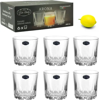 Produktbild von Whisky-Gläser Set 6-teiliges Whiskeygläser 280 ml Trinkgläser GLAS Universal