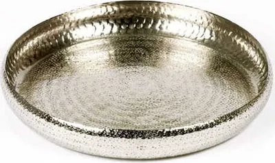 Produktbild von Lambert Faro Tablett/Schale Aluminium vernickelt H 5,5 cm, D 43 cm 40563
