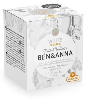 Productafbeelding van Ben & Anna Tandpasta White Fluoride (100 gr)