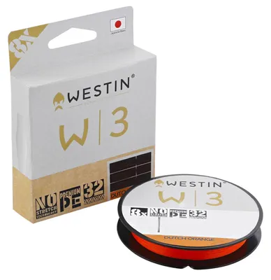 Zdjęcie produktu dla Plecionka wędkarska Westin W3 8-Braid Dutch Orange 300m/330Yds 0.285mm 19.4kg 43Lbs