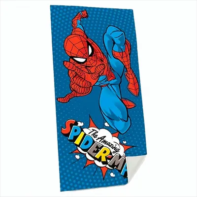 Produktbild von Kids Euroswan - Handtuch aus Baumwolle, 70 x 140 cm, Spiderman, Mehrfarbig (SPM-D37A)