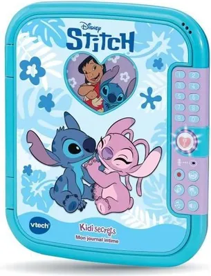 Obrázok produktu pre Interaktívny denník, VTech KidiSecrets Stitch, modrý, s nahrávaním hlasu, zošit A6, 5–12 rokov