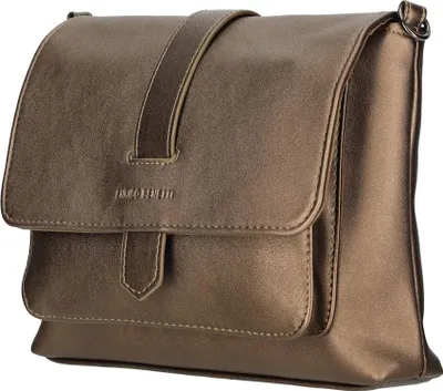 Produktbild von Kleine Damen Tasche Schultertasche Umhängetasche Crossover Bag Leder Optik Handtasche Bronze