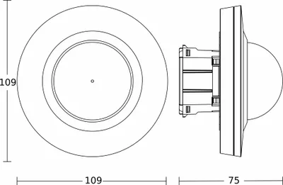Produktbild von STEINEL IR-Präsenzmelder UP PD IR4360-24 #085087 (085087)