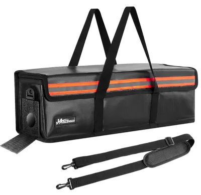 Produktbild von Ebike Akku Tasche M (41x13x14 cm) feuerfest 1400°C wasserdicht explosionsgeschützt Lipo Safe Bag