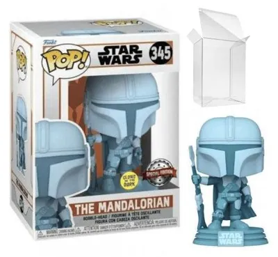 Produktbild von Funko Pop! Star Wars - The Mandalorian - The Mandalorian Hologram Glow in the Dark Exclusive