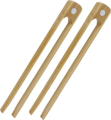 Produktbild von Magnetische Toasterzange, Servierzange aus Bambus, 21,9 cm, Küchenutensilien zum Kochen von Toast, Speck, Muffins und Bagels
