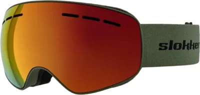 Produktbild von SLOKKER Stalle Kinder Skibrille verspiegelt grün