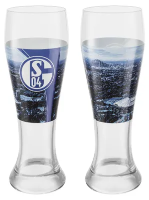 Produktbild von FC Schalke 04 S04 Weizenbierglas 2er-Set