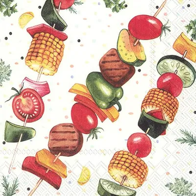 Produktbild von Servietten 33x33 cm - BBQ DINNER