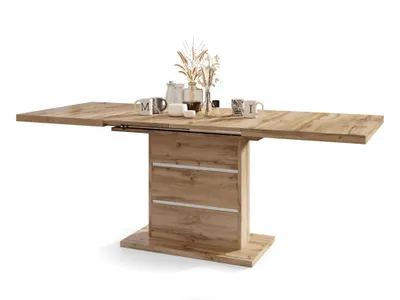 Produktbild von All4All Couchtisch Pino - Wohnzimmertisch - Kaffeetisch – Tisch mit Einlegeplatten – Satztisch – Metallgestell - Coffee Table - 120x80cm - Wotan Eiche