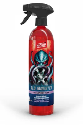 Produktbild von NIGRIN Alu Monster Felgenreiniger 1 L, säurefrei, pH-neutral, mit Wirkindikator,