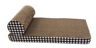 Produktbild von Happy Pet Tabby Patch Kratzmatte Chaiselongue aus Pappe