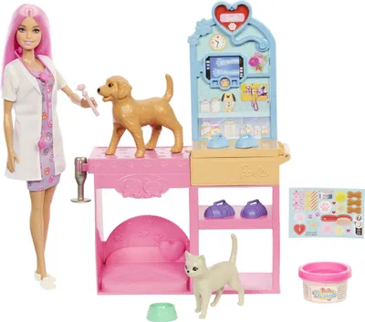 Produktbild von Barbie "Gute Besserung" Tierkrankenstation Puppe und Zubehör