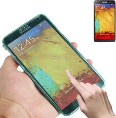 Produktbild von Handyhülle Flip Quer für Handy Samsung Galaxy Note 3 Türkis
