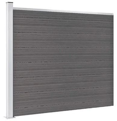 Produktbild von vidaXL Zaunelement WPC 175x146 cm Grau