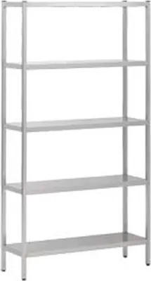 Produktbild von Combisteel Regalsystem mit 5 verchromten Stahlböden 2000x400x1800mm