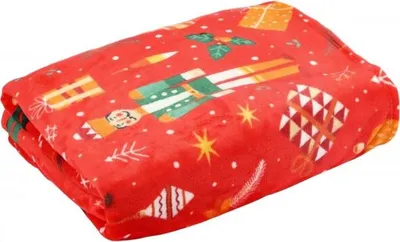 Obrázek produktu pro Ruhhy 26607 Deka s vánočním motivem 150 x 200 cm, červená
