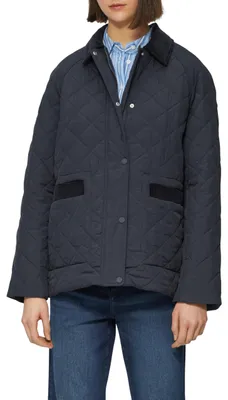 Produktbild von s.Oliver Damen Outdoor-Jacke – Relaxed Fit, Cord, Rautenstepp