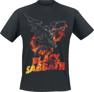 Produktbild von Black Sabbath T-Shirt Herren Burning Demon schwarz S