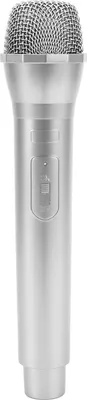 Image de Microphone Prop réaliste pour karaoké -spectacles de danse Exercice Karaokesilver