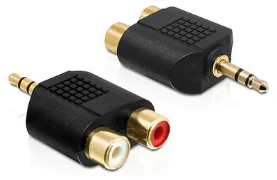 Produktbild von DeLOCK 65365, 3.5mm, 2xRCA, Schwarz