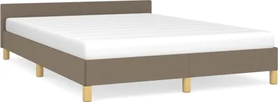Produktbild von Bettgestell ohne Matratze Taupe 140x200 cm Stoff