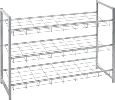 Produktbild von HAKU Schuhregal alu - Metall, B/H/T: 80x60x30 cm