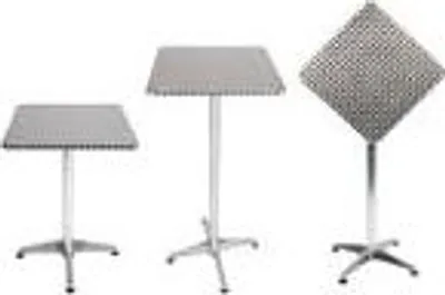 Produktbild von Bistro Stehtisch Höhenverstellbar Aluminium 60x60cm H70/110cm