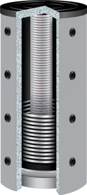 Produktbild von 2000 Liter TWL Hygienespeicher KER-2000 1 Wärmetauscher 120mm