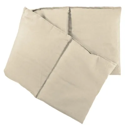 Produktbild von 4-Kammer Rapssamenkissen 20x60cm groß - Wärmekissen & Kältekissen - 60x20cm Körner-Kissen Raps, rohweiß