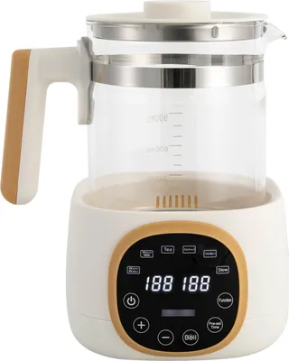 Produktbild von 1,3L Baby Flaschenwärmer mit Temperatureinstellung 72 Stunden Thermostatfunktion Wasserkocher (weiß) für Babynahrung