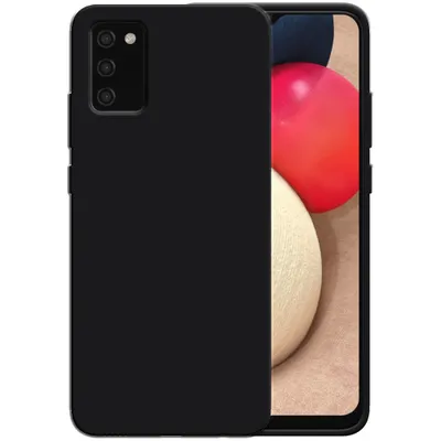 Zdjęcie produktu dla Etui silikonowe Smartphonica do Samsung Galaxy A02s z miękkim wnętrzem - czarne