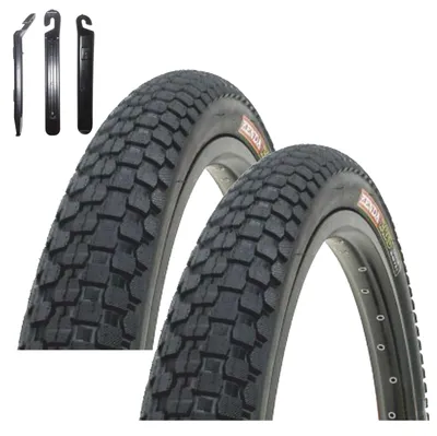 Produktbild von 2 x Kenda K-905 BMX Fahrradreifen 58-406 (20 x 2.35) Schwarz inkl. Reifenheber