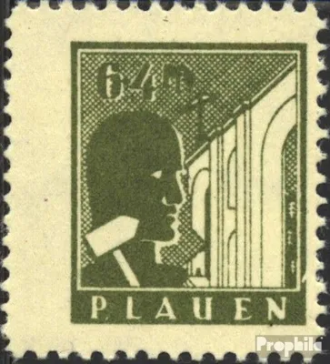 Produktbild von Briefmarken Plauen im Vogtland 1945 Mi 3y postfrisch Freimarken