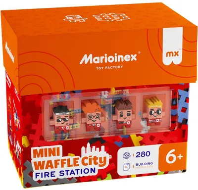 Zdjęcie produktu dla Mini Waffle City 280 elementów Remiza Strażacka