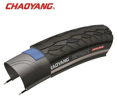 Image de Chaoyang 28x1 1 2 (40-635) Sprint fil noir réfléchissant avec protection anti-crevaison Polyamide-Floc 1,5 mm eba0206001w