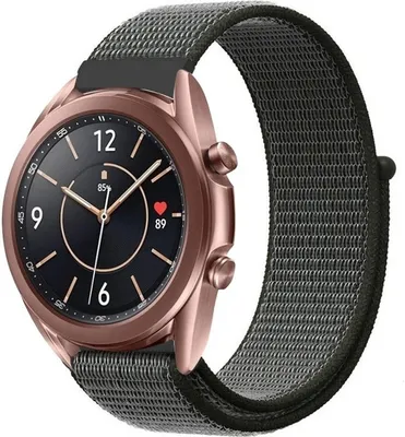 Produktbild von Strap-it Samsung Galaxy Watch 3 - 41mm Nylonarmband (Grün)