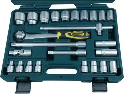 Immagine prodotto di Set di chiavi a bussola Mannesmann 1/2", 25 pz. cromo vanadio