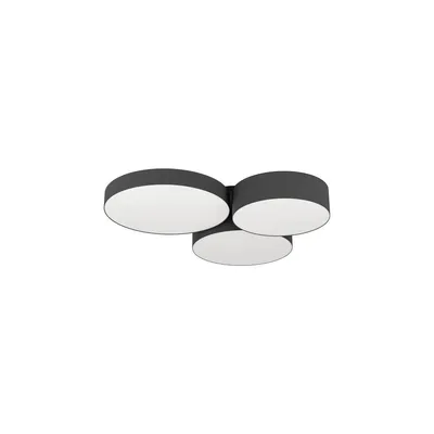 Zdjęcie produktu dla Eglo BARBANO-Z lampa sufitowa, IP20, tworzywo sztuczne, tkanina, czarny/biały (900853)