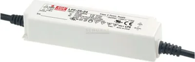 Produktbild von MEANWELL Bödenschlägel LPF-25-24 Installationsnetzteil für möbeleinbau IP67 25,2W 24V 1,05A - inkl. Netzanschlusskabel und Eurostecker 1,5m