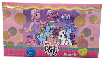 Produktbild von Beniamin Kucyki Pony MAXI Puzzle 20 Teile Glitter